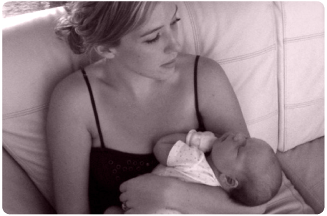Kelley Chase with baby